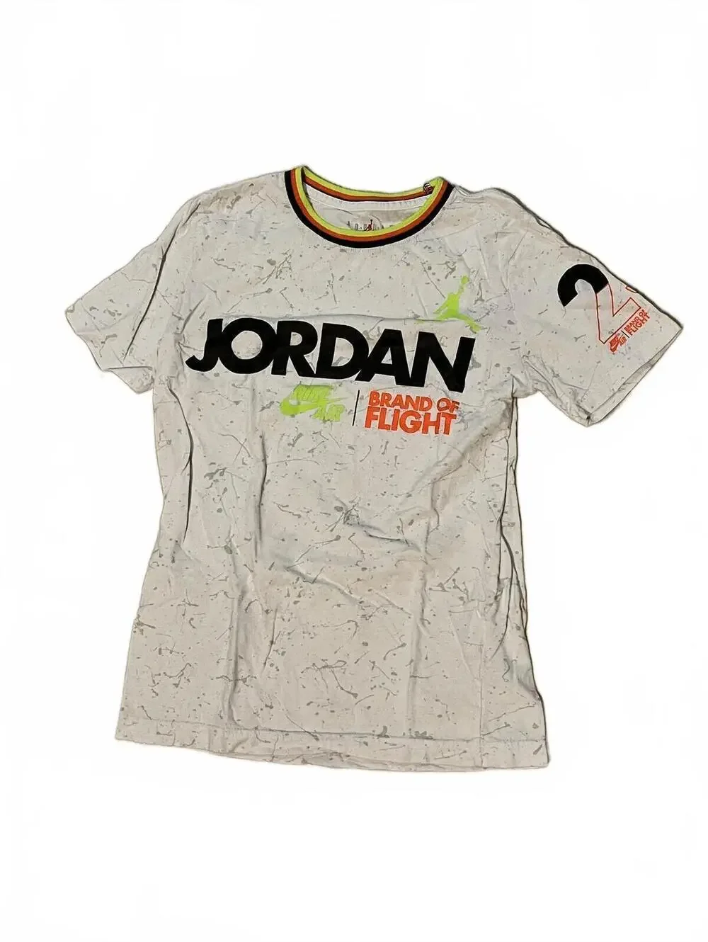 Jordan Brand‎ of Flight White Graphic T-Shirt Size M Youth (10-12yrs)